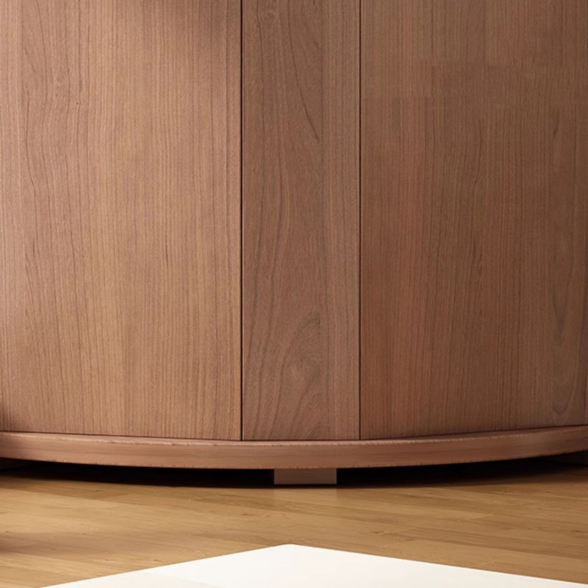 Modern Minimalist Fan-Shaped Engineered Wood Nightstand 6-Tier For Bedroom