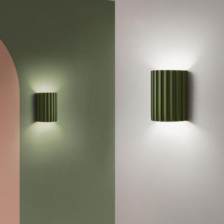 Contemporary Nordic Resin Tiles 2-Light Wall Sconce Lamp For Bedroom