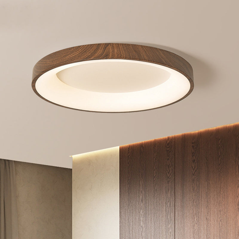 Traditional Chinese Iron Acrylic Round Square LED Flush Mount Ceiling Light For Bedroom