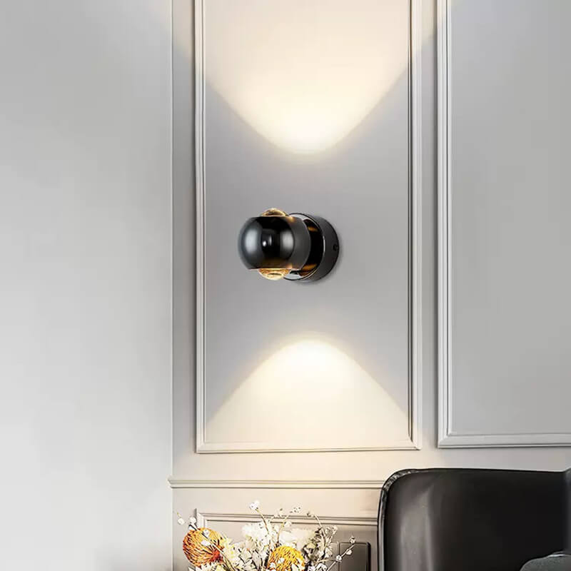 Modern Creative Iron Ball LED Wall Sconce Lamp For Living Room