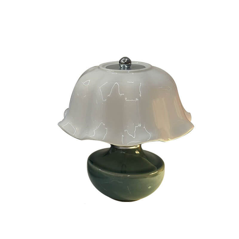Modern Minimalist Decorative Floral Ceramic LED Table Lamp