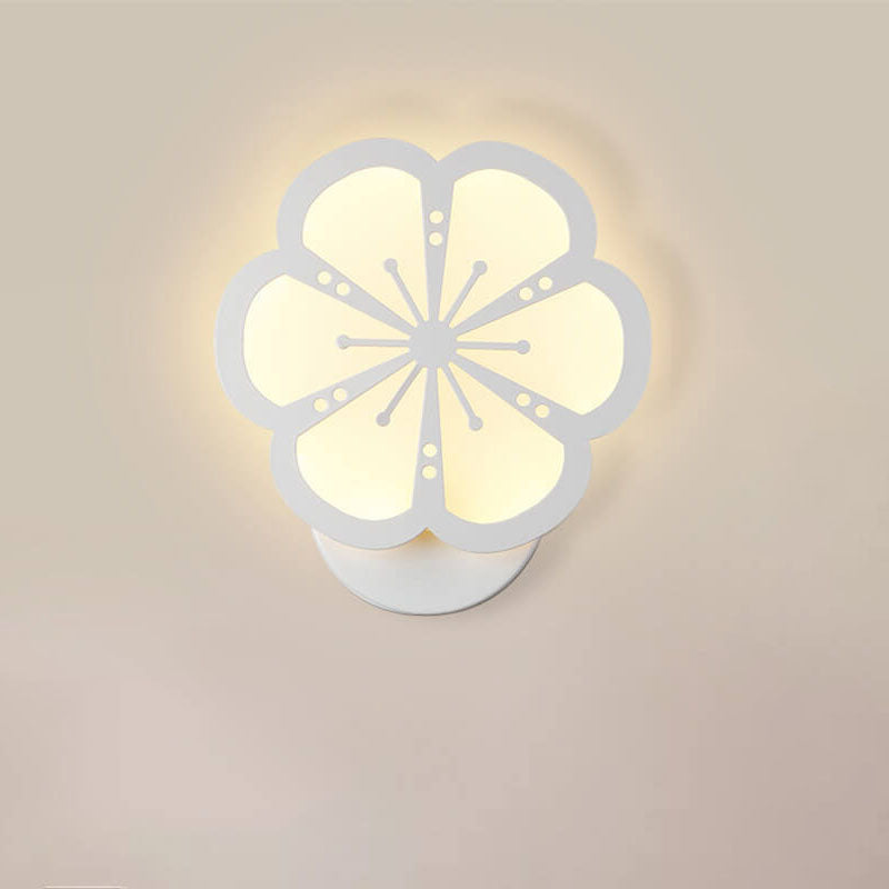 Modern Minimalist Plum Design Acrylic LED Wall Sconce Lamp