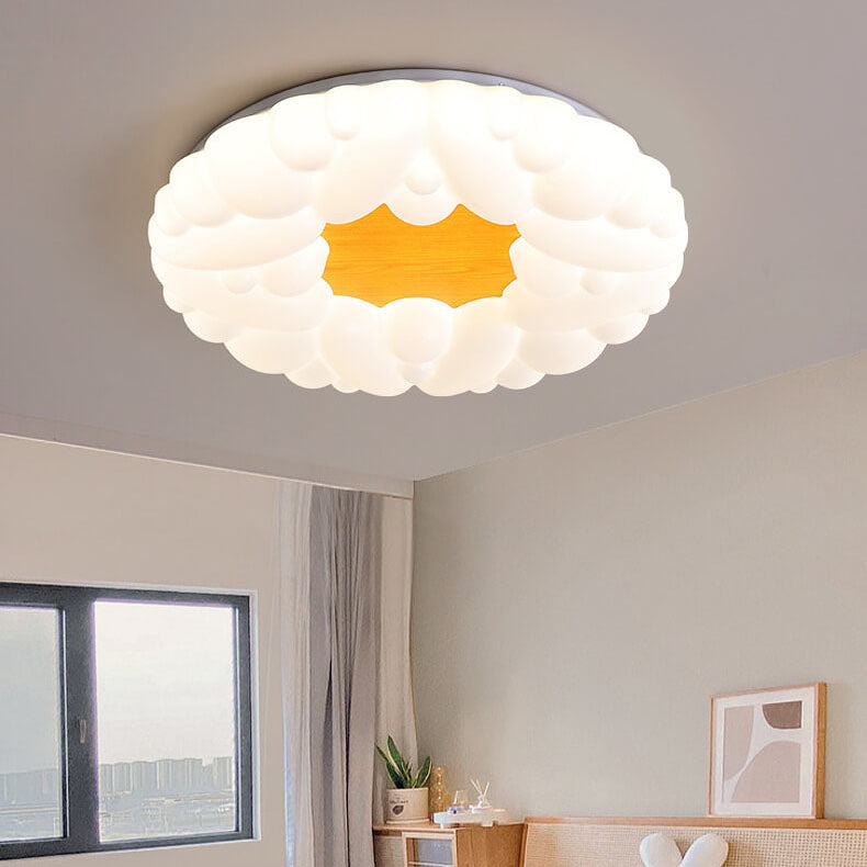 Scandinavian Modern Minimalist Acrylic Children's LED Flush Mount Ceiling Light