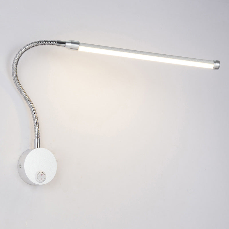 Modern Simplicity Aluminum PC Strip LED Wall Sconce Lamp For Bedside