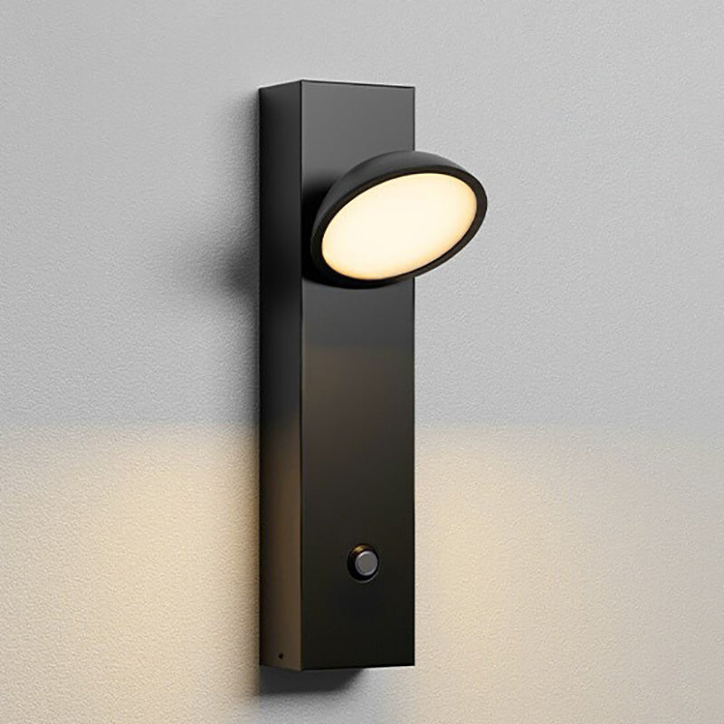 Modern Simplicity Aluminum Iron Acrylic Strip Cubic Round LED Wall Sconce Lamp For Bedside