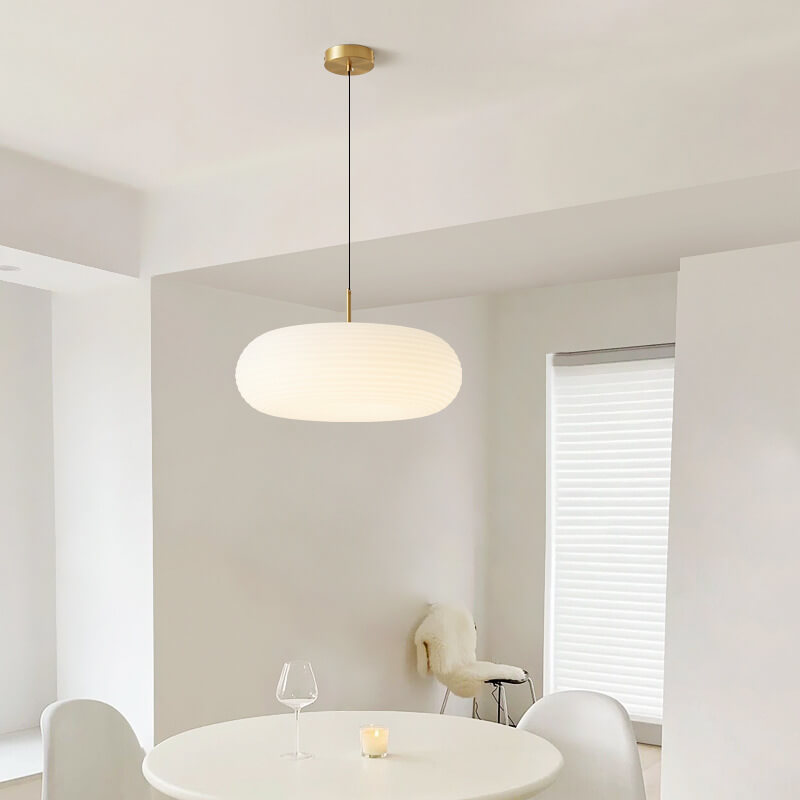 Modern Cream Style Apple All-Copper LED Pendant Light
