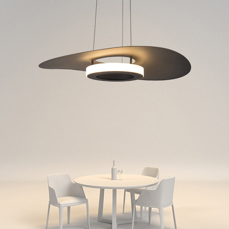 مصباح LED معلق على شكل قبعة من الألومنيوم بتصميم عصري بسيط