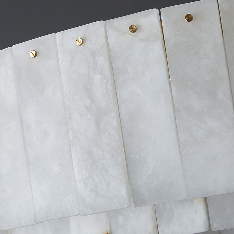 ثريا معاصرة من الحجر النحاسي الدائري الإسكندنافي، 8/12/14 ضوءًا لغرفة المعيشة