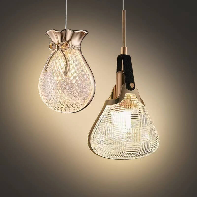 Contemporary Creative Iron Acrylic Arc 1-Light Pendant Light For Living Room