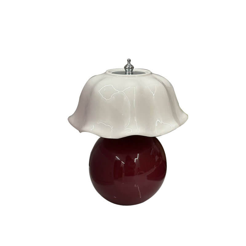 Modern Minimalist Decorative Floral Ceramic LED Table Lamp