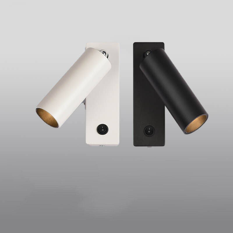 مصباح حائط LED قابل للدوران من الألومنيوم بلون سادة بسيط