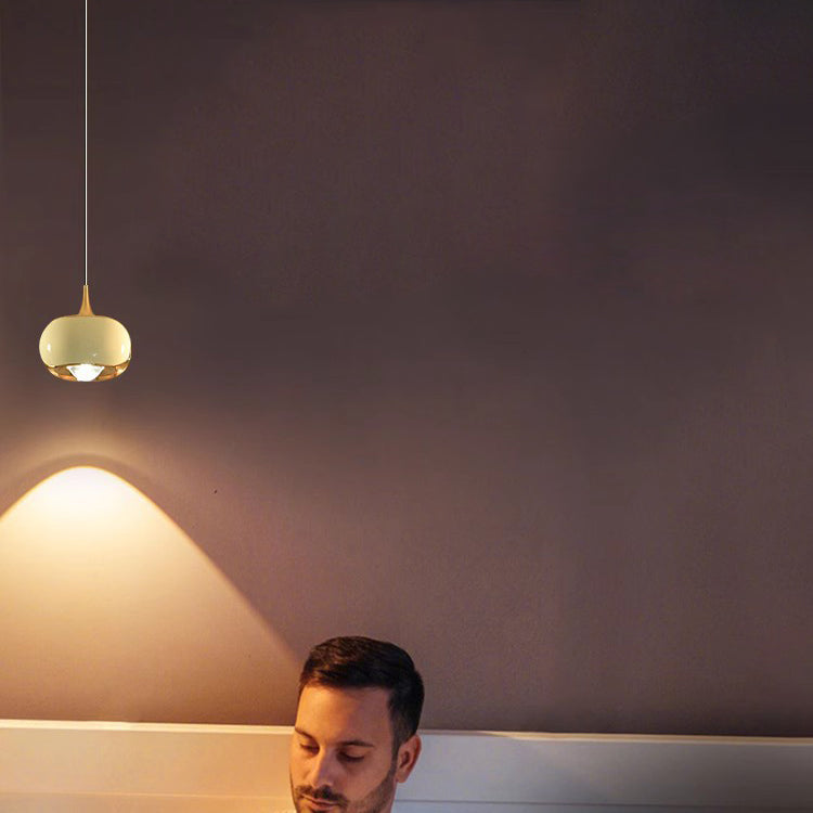 مصباح LED بيضاوي الشكل من الألومنيوم بتصميم عصري بسيط لغرفة المعيشة