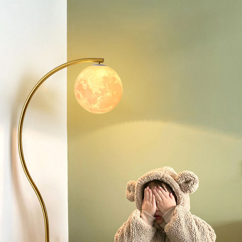 Modern Minimalist Iron Marble 1-Light Standing Floor Lamp