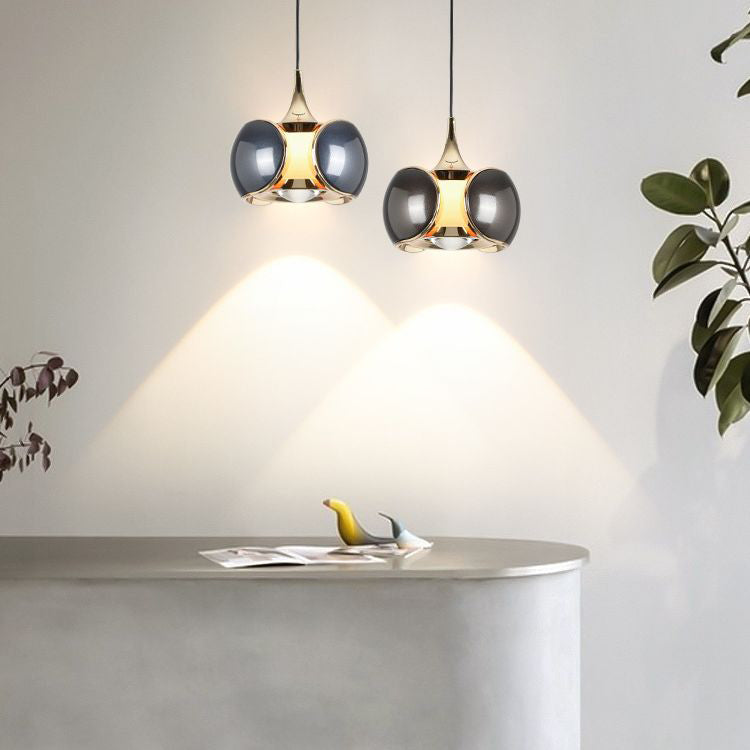 مصباح LED بيضاوي الشكل من الألومنيوم بتصميم عصري بسيط لغرفة المعيشة