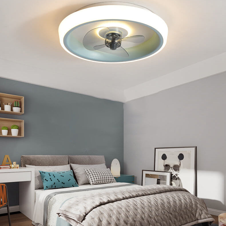مروحة إضاءة LED خفيفة الوزن وحديثة من الأكريليك