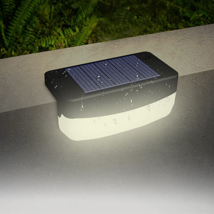 ضوء الدرج الخارجي بالطاقة الشمسية مقاوم للماء LED مسار الحديقة المناظر الطبيعية أضواء الدرج السطحية