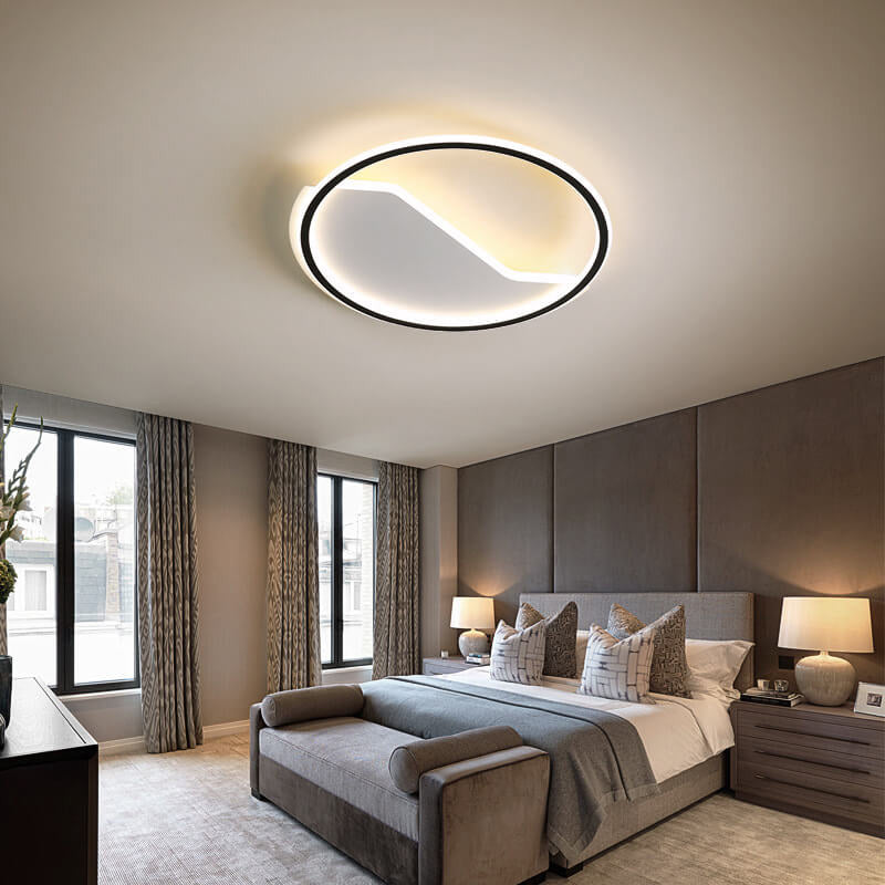 مصباح LED دائري إبداعي بسيط وحديث من نورديك
