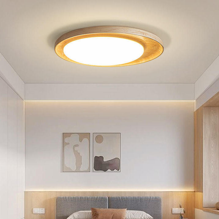 مصباح سقف LED دائري رفيع بتصميم ياباني بسيط