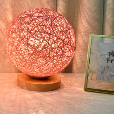 Modern Minimalist Hemp Vine Weaving 1-Light LED Table Lamp
