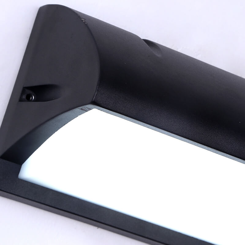 Modern Simple Geometry Outdoor Waterproof Sensor LED Wall Sconce Lamp