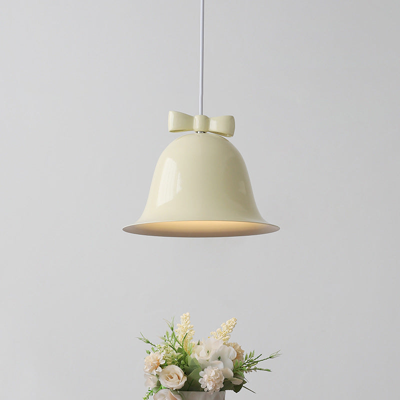 Nordic Minimalist Bells Bow Tie Iron 1-Light Pendant Light