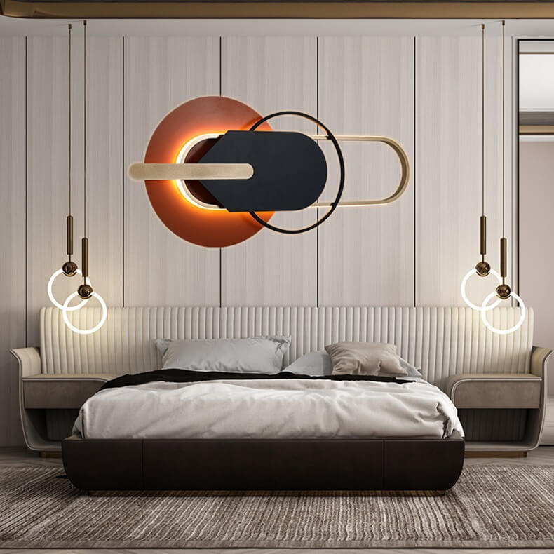 مصباح حائط LED هندسي دائري فاخر من Nordic Light