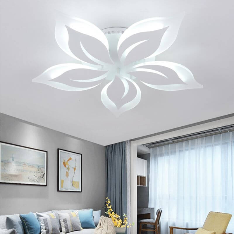 Modern Creative Bauhinia Flower Acrylic LED Flush Mount Ceiling Light