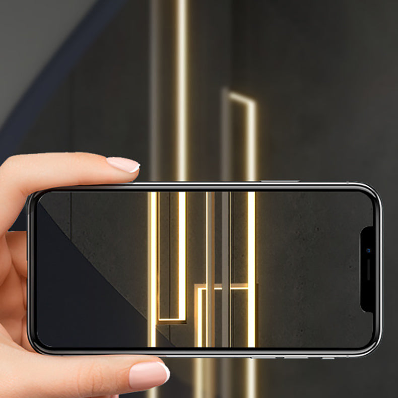 ثريا LED بتصميم عصري بسيط مصنوعة من الحديد والألومنيوم والسيليكا على شكل مربع مستطيل للسقف للسلالم
