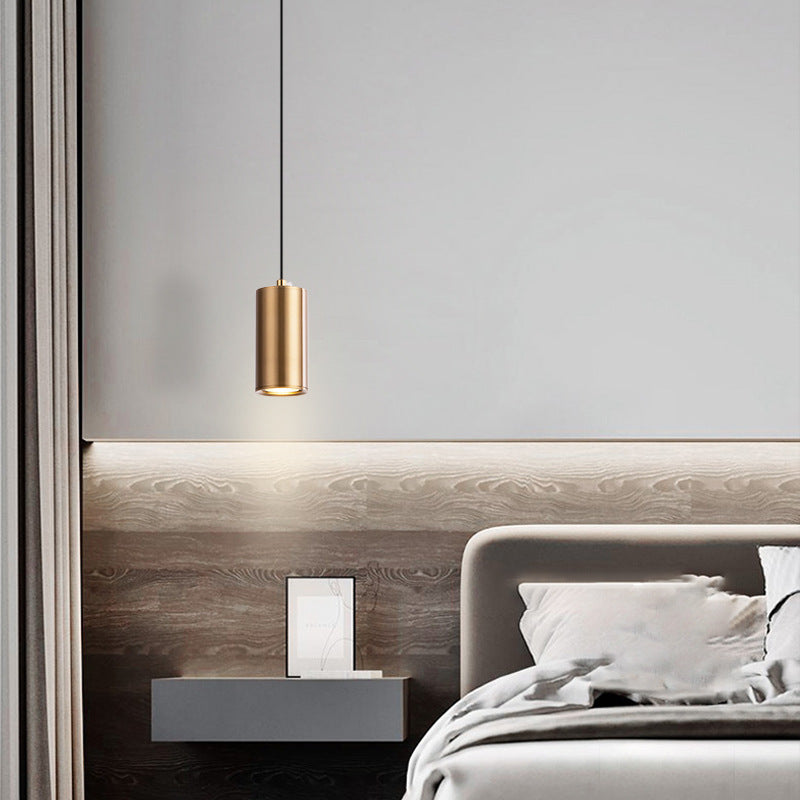 Nordic Minimalist Column Iron Mini 1-Light Pendant Light
