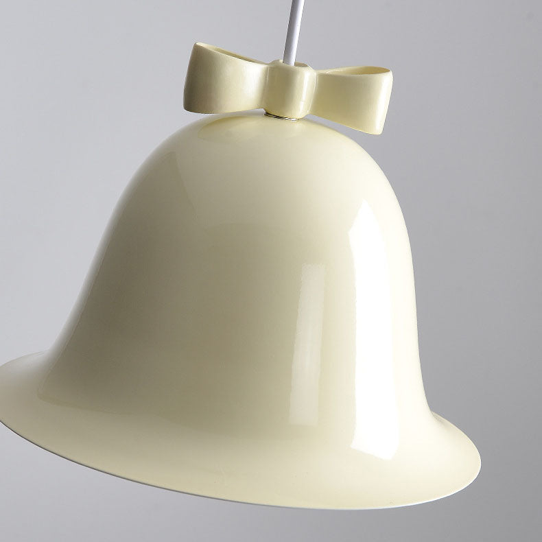Modern Minimalist Bow Bells Iron 1-Light Pendant Light For Bedroom