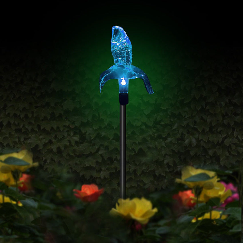 Solar Hummingbird Butterfly Dragonfly Outdoor Courtyard LED Ground Insert Path Light