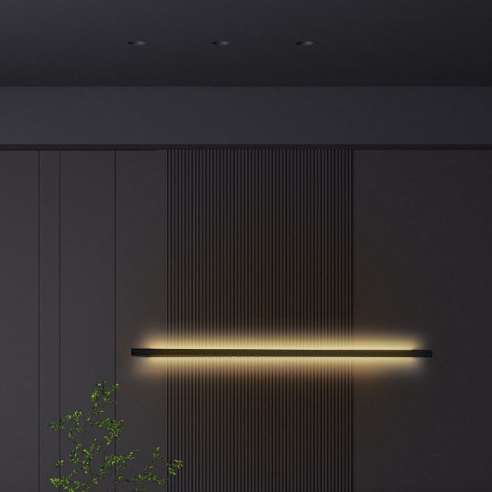 Modern Simplicity Long Strip Aluminum Silicone LED Wall Sconce Lamp