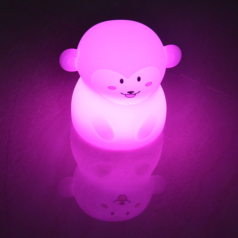 Creative Monkey Silicone Charging Pat LED Night Light Table Lamp