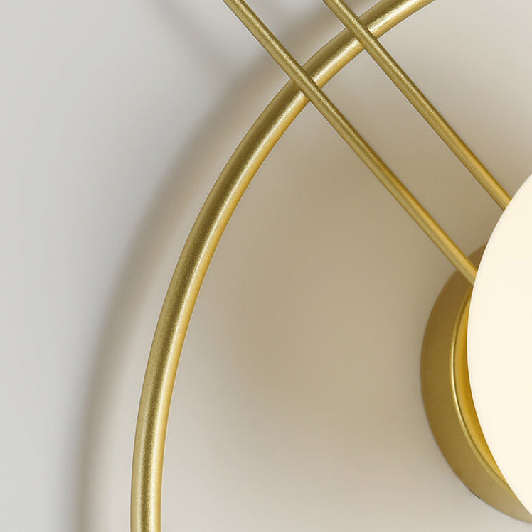 Nordic Creative Circle Ring Glass Ball 1-Light Wall Sconce Lamp