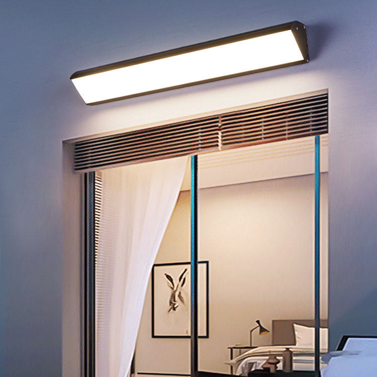 Contemporary Industrial Waterproof Aluminum Rectangular Frame Acrylic LED Wall Sconce Lamp For Outdoor Patio