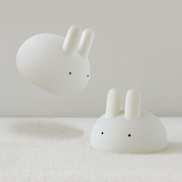 Creative Cartoon Bunny Silicone LED Pat Night Light Table Lamp