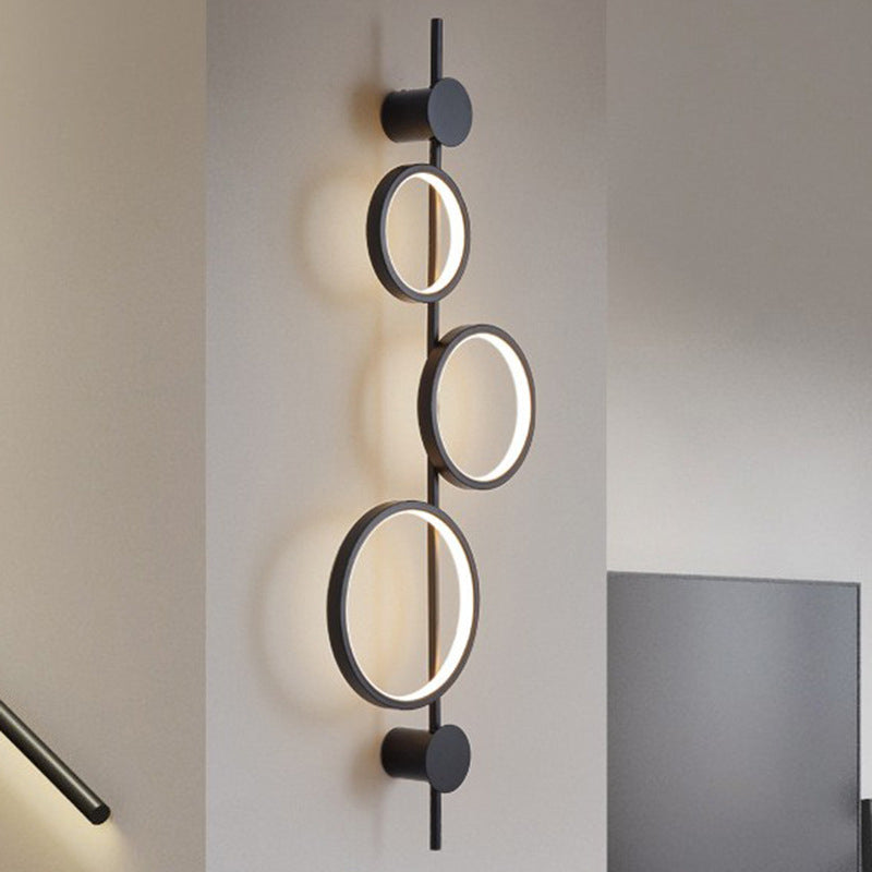 مصباح حائط LED من السيليكون متعدد الدوائر بتصميم عصري بسيط لغرفة المعيشة