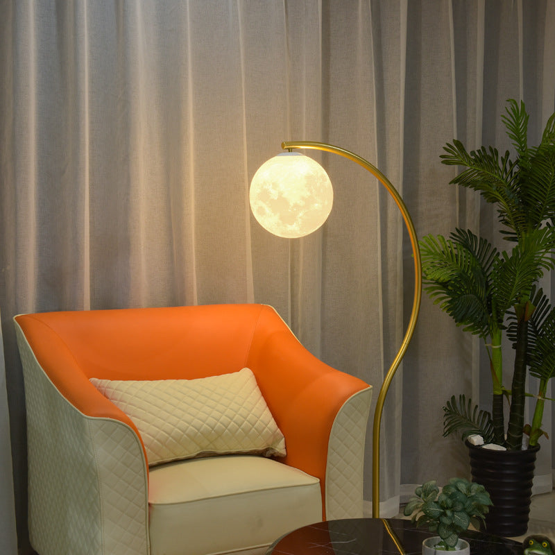 Modern Minimalist Iron Marble 1-Light Standing Floor Lamp