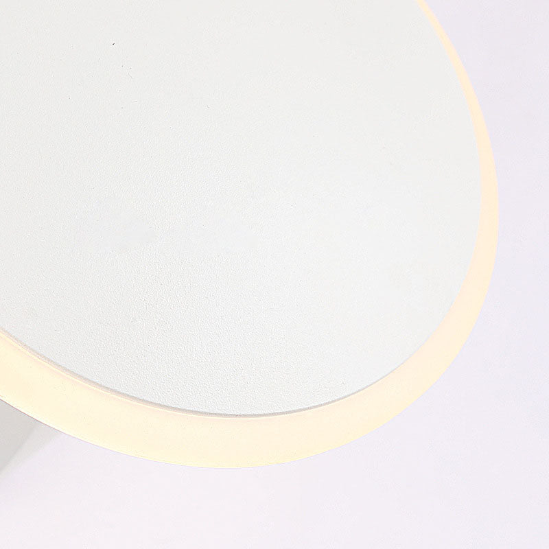 Contemporary Scandinavian Sphere Square Base Aluminum Acrylic Wall Sconce Lamp For Bedroom