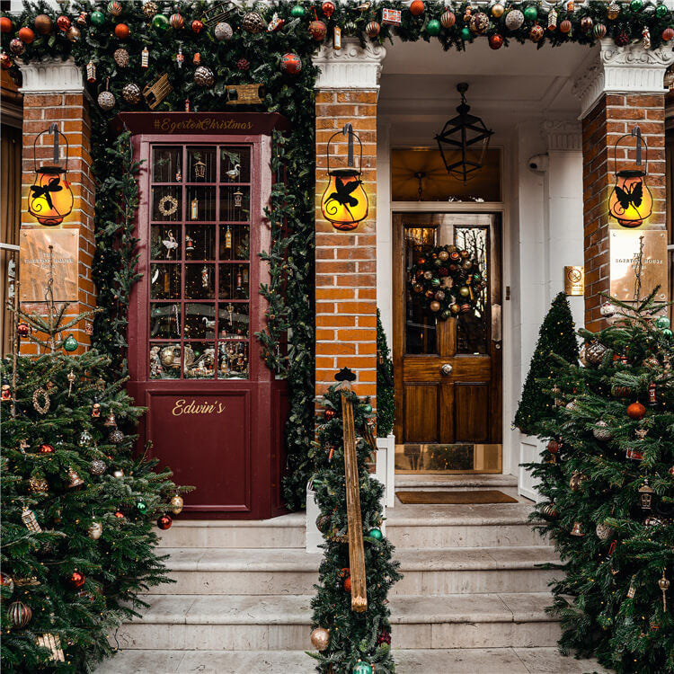 Solar Outdoor Glass Flame Oval Cage LED Courtyard Decorative Landscape Light