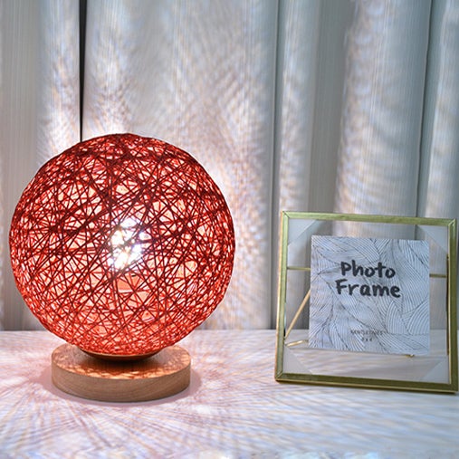 Modern Minimalist Hemp Vine Weaving 1-Light LED Table Lamp