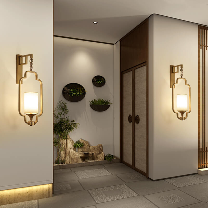 Modern Classical Fabric Iron Frame 1-Light Wall Sconce Lamp