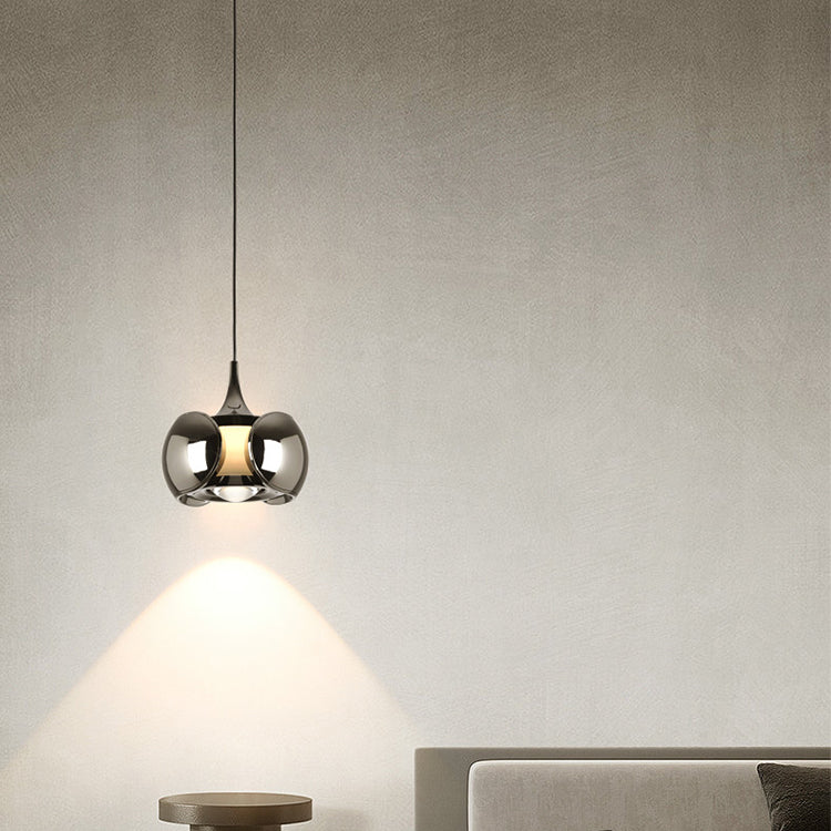 مصباح LED بيضاوي الشكل من الألومنيوم بتصميم عصري بسيط لغرفة المعيشة