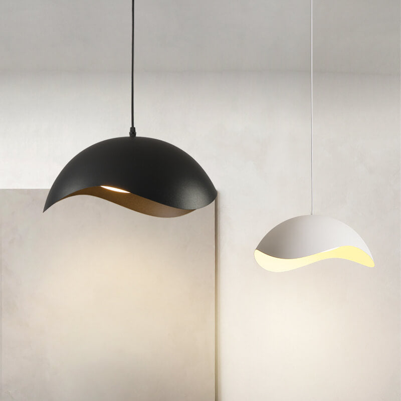 Nordic Minimalist Dome Wave Design LED Pendant Light