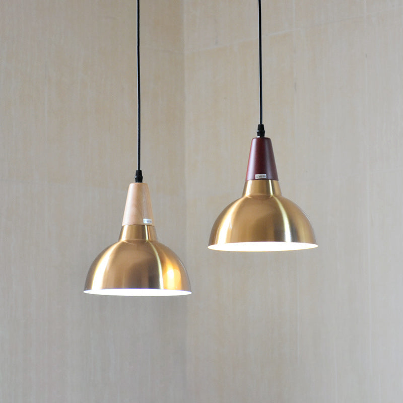 Contemporary Simplicity Iron Semicircle Shade 1-Light Pendant Light For Living Room