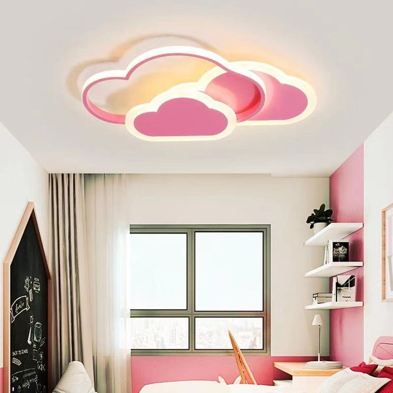 Creative Color Cloud Aluminum LED Flush Mount Ceiling Light
