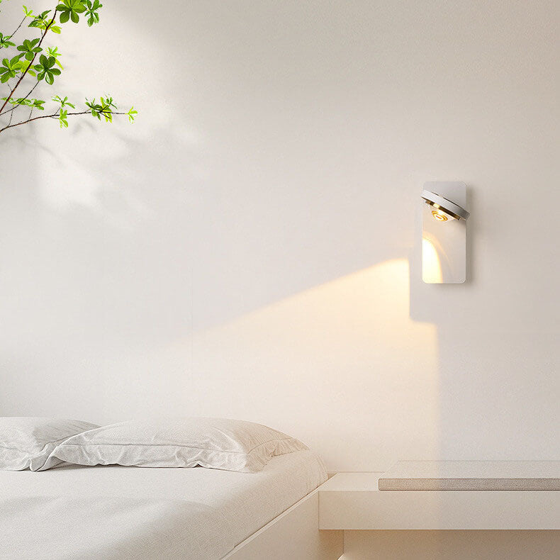 مصباح حائط LED دائري هندسي بسيط من الألومنيوم بتصميم نورديك