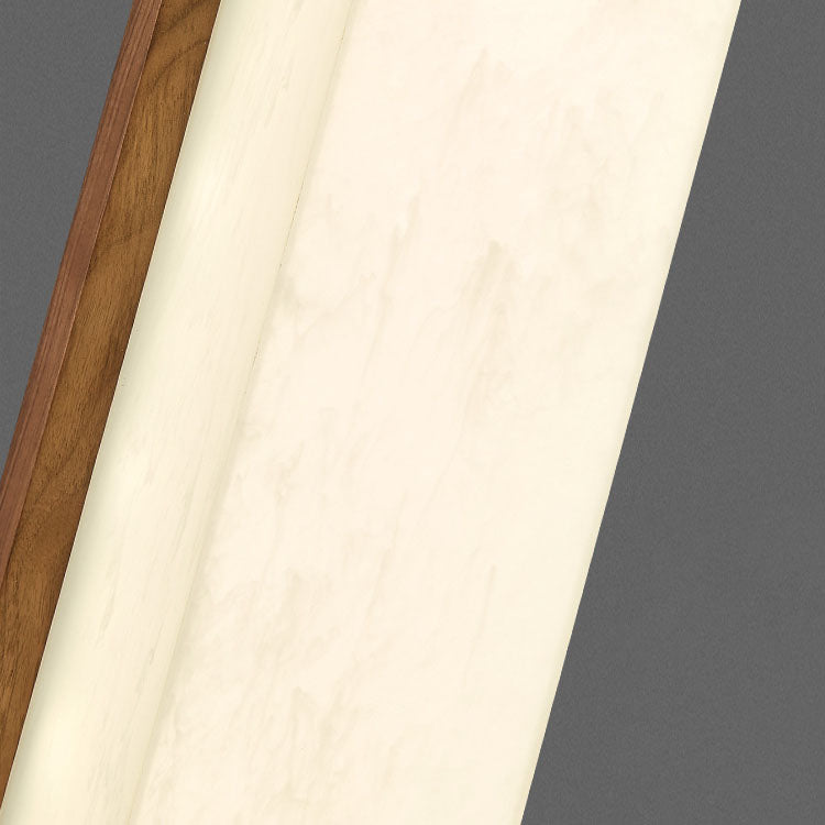 مصباح حائط LED مستطيل الشكل من خشب الجوز والأكريليك الصيني التقليدي بجانب السرير