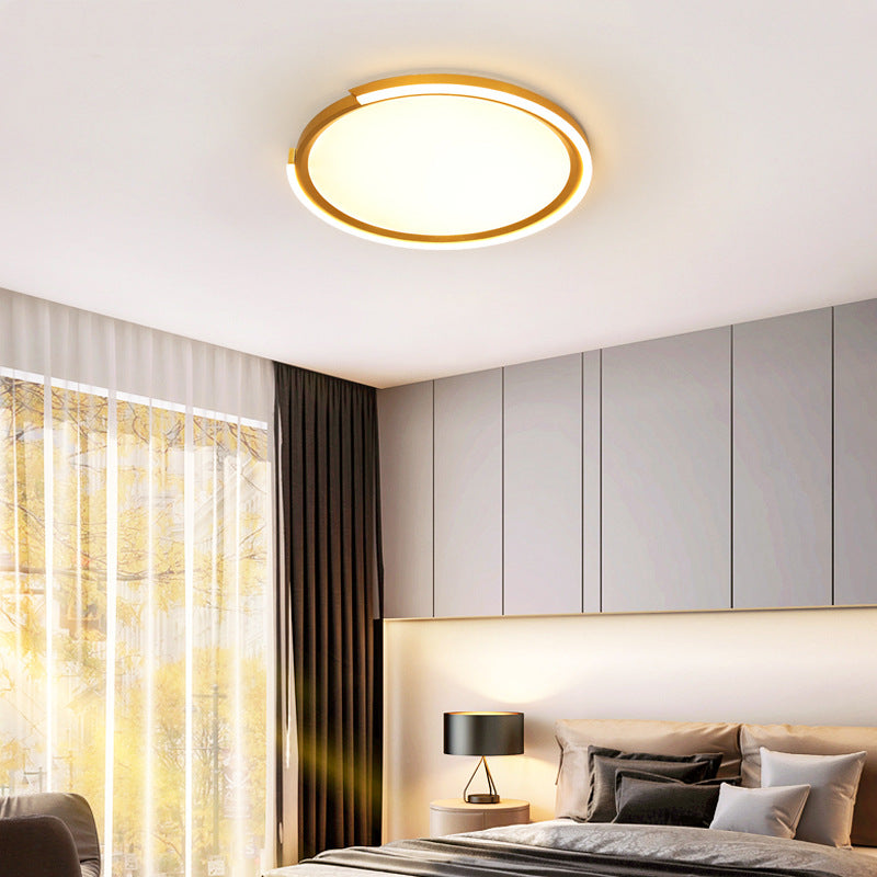 Modern Minimalist Disc Iron Acrylic Aluminum LED Flush Mount Ceiling Light