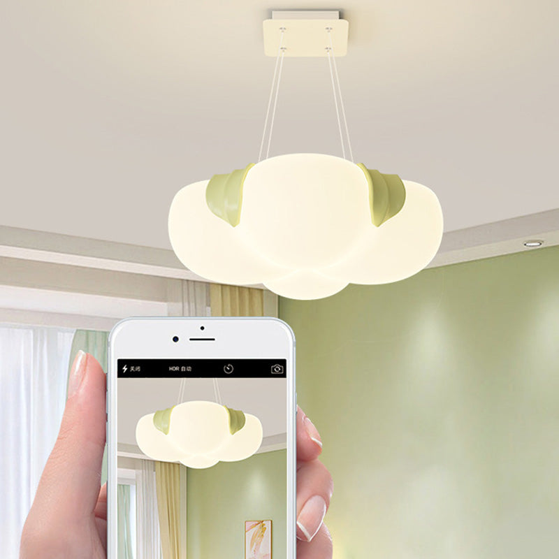 ثريا LED مصنوعة من الحديد البولي إيثيلين على شكل زهرة فقاعية حديثة لغرفة النوم